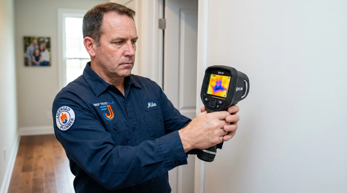 Thermal imaging leak detection by Johns Plumbing LLC in Humacao
